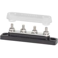 Blue Sea Systems - Blue Sea 2315 MiniBus 100 Ampere Common BusBar 4 x 10-32 Stud Terminal with Cover - Image 1