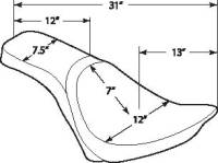 Drag Specialties - Drag Specialties Predator 2-Up Seat - Smooth - 0802-0790 - Image 6