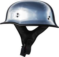 Highway 21 - Highway 21 9MM German Beanie Helmet - 77-10023X - Chrome - 3XL - Image 1