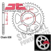 JT Sprockets - JT Sprockets Steel Rear Sprocket - 39T - JTR501.39 - Image 1