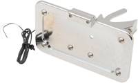 Accutronix - Accutronix Universal Side-Mount License Plate - Chrome with White Plate Light - LPF121HV-C - Image 3