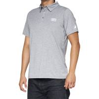 100% - 100% Corpo Polo - 35019-252-13 - Heather Gray/White - X-Large - Image 1