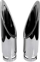 Baron Custom Accessories - Baron Custom Accessories Family Jewel Exhaust Tips - Xtreme Slash - Chrome - BA-1100-00 - Image 2