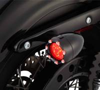 Arlen Ness - Arlen Ness LED Fire Ring Kit - Red Lens - Black Trim - Red LED - Dual Filament - 1157 Style - 12-755 - Image 2