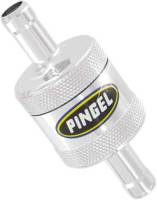 Pingel - Pingel In-Line Fuel Filter - 3/8in. Aluminum Machine Chrome Fuel Fiter - SS5C - Image 1