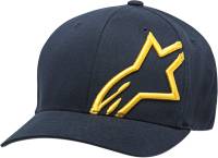 Alpinestars - Alpinestars Corp Shift 2 Flexfit Hat - 1032810087059SM - Navy/Gold - Sm-Md - Image 1