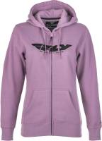 Fly Racing - Fly Racing Corporate Womens Zip-Up Hoody - 358-0062L - Mauve - Large - Image 1