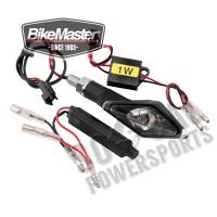 BikeMaster - BikeMaster Alien Angle LED Turn Signals with Resistors - Black - 266252 - Image 1