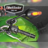 BikeMaster - BikeMaster Candy Drop Standard Mirror - Black with Turn Signal - KS-L03B - Image 3