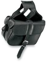 All American Rider - All American Rider Slant Flap-Over Style Saddlebag - Medium - Plain - 3036 - Image 1