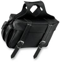 All American Rider - All American Rider Box Style Slant Saddlebag - Plain - Large - 19in.L x 6in.W x 9.5in.H - 9066P - Image 1