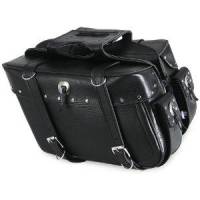 All American Rider - All American Rider Slant Flap-Over Style Saddlebag - Medium - Studded - 3036RVT - Image 1