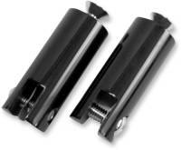 Accutronix - Accutronix Billet Footpeg Mounts - 2 1/2in. Front Peg Mounts with 3/8in.-16 x 1 1/2in. Mounting Bolts - Black - FPMT200-B - Image 3