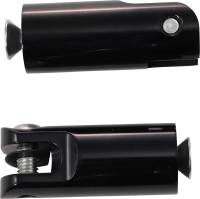 Accutronix - Accutronix Billet Footpeg Mounts - 2 1/2in. Front Peg Mounts with 3/8in.-16 x 1 1/2in. Mounting Bolts - Black - FPMT200-B - Image 2