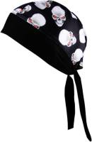 Schampa - Schampa Z-Wraps Stretch Headwrap - BNDNA003-106 - Alien Skull White - OSFM - Image 1