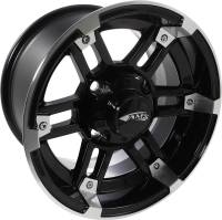 AMS - AMS Roll N 104 Wheel - 12x7 - 5+2 Offset - 4/110 - Machined Black - 2709-031AB - Image 1