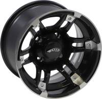 AMS - AMS Roll N 104 Wheel - 12x7 - 2+5 Offset - 4/110 - Machined Black - 2744-031AB - Image 1