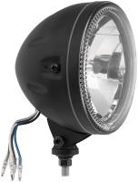 BikeMaster - BikeMaster Angel Halo Headlight with CCFL - Bottom Mount - Black - FA54-2 BLK - Image 1