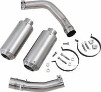 Hotbodies Racing - Hotbodies Racing MGP II Growler Dual Slip-Ons - Stainless Steel Muffler - 80901-2403 - Image 1