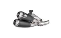 Akrapovic - Akrapovic Slip-On Line Dual Exhaust - Black Titanium Mufflers - SD8SO3HCUBTBL - Image 1