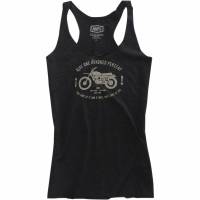 100% - 100% Stevie Womens Tank Top - 28001-059-12 - Black Heather - Large - Image 1