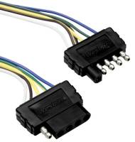 Cequent - Cequent 5-Way Flat Electrical Wiring Harness - Car/Trailer End Loop - 60in. - 118215 - Image 1