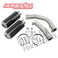 Hotbodies Racing - Hotbodies Racing MGP II Growler Dual Slip-Ons - Carbon Fiber Muffler - 80901-2404 - Image 1