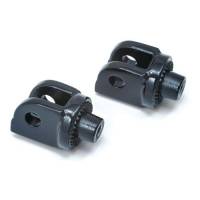 Kuryakyn - Kuryakyn Footpeg Adapters - Splined - Gloss Black - 8862 - Image 1