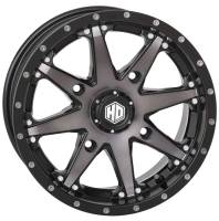 STI - STI HD10 Alloy Front/Rear Wheel - 14x7 - 5+2 Offset - 4/156 - Smoke with Matte Black - 14HD1013 - Image 1