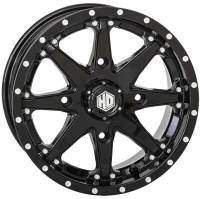 STI - STI HD10 Alloy Front/Rear Wheel - 14x7 - 5+2 Offset - 4/156 - Gloss Black - 14HD1023 - Image 1