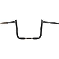 Baron Custom Accessories - Baron Custom Accessories 1-1/4in. Prime Ape Handlebar - 10in. Rise - Gloss Black - BA-7375-12B - Image 1