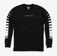 100% - 100% Breakaway Long Sleeve T-Shirt - 32111-001-12 - Black - Large - Image 1