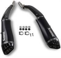 Akrapovic - Akrapovic Slip-On Line Dual Exhaust - Black Titanium Mufflers - S-B16SO3-HRAATBL - Image 1