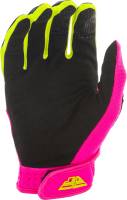 Fly Racing - Fly Racing F-16 Youth Gloves - 373-91606 - Neon Pink/Black/Hi-Vis - 06 - Image 4