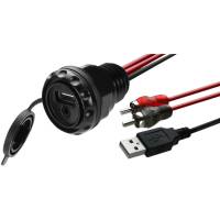 MB Quart - MB Quart Dash-Mounted USB and Aux Input Plug - PSAP-2 - Image 1