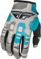 Fly Racing - Fly Racing Kinetic K221 Youth Gloves - 374-51605 - Gray/Blue - 05 - Image 1