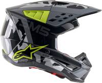 Alpinestars - Alpinestars SM5 Rover Helmet - 8303921-1592-LG - Anthracite/Yellow Flourescent/Gray Camo Glossy - Large - Image 9