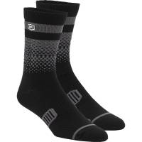 100% - 100% Advocate Socks - 24017-376-17 - Black/Charcoal - Sm-Md - Image 1