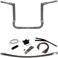 Fat Baggers, Inc. - Fat Baggers, Inc. 1-1/2in. EZ Install Flat Top Handlebar Kit  - Gloss Black - 609112-B - Image 1