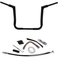 Fat Baggers, Inc. - Fat Baggers, Inc. 1-1/2in. EZ Install Flat Top Handlebar Kit  - Gloss Black - 609114-B - Image 1