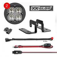 XK Glow - XK Glow Spot Pattern ROUND RGB POD LIGHTS with Controller - XK065003-S-KIT - Image 1