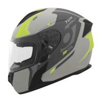 THH Helmets - THH Helmets T810S Hayate Helmet - 648026 - Gray/Yellow - Large - Image 1