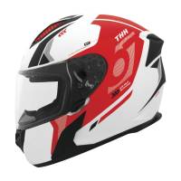 THH Helmets - THH Helmets T810S Hayate Helmet - 648032 - Pearl White/Red - Large - Image 1