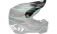 6D - 6D Visor for ATR-2 Helmet - Phase Black/Green - 72-6101 - Image 1