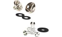 6D - 6D Visor Screws for ATR Helmet - Chrome - 73-1011 - Image 1