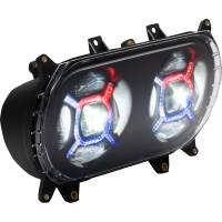 Custom Dynamics - Custom Dynamics ProGlow Double-X LED Headlight - Black - PG-RG-B - Image 1