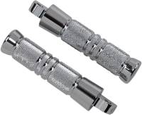 Accutronix - Accutronix Chrome Footpegs - Knurled - Male Mount - 5-1/4in. - RP111-KGC - Image 1